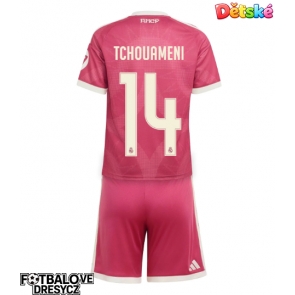 Real Madrid Aurelien Tchouameni #14 Dětské Alternativní dres komplet 2026-27 Krátký Rukáv (+ trenýrky)